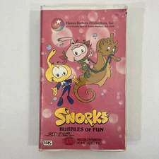Snorks Bubbles of Fun Vintage VHS 1987 Hanna-Barbera World Vision Home Video