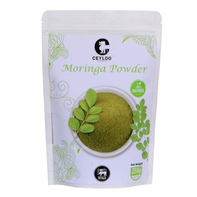Ceyloo Pure Ceylon Moringa Powder 250g | Natural Superfood from Sri Lanka  