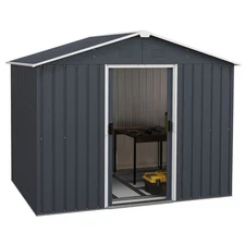5.7 FT x 7.5 FT Outside Storage Shed Double Door Outdoor Tool House w/Air Window