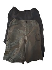 Magellan Outdoors Shorts Boys M Tan and gray Fishing Pull On Athletic Magrepel