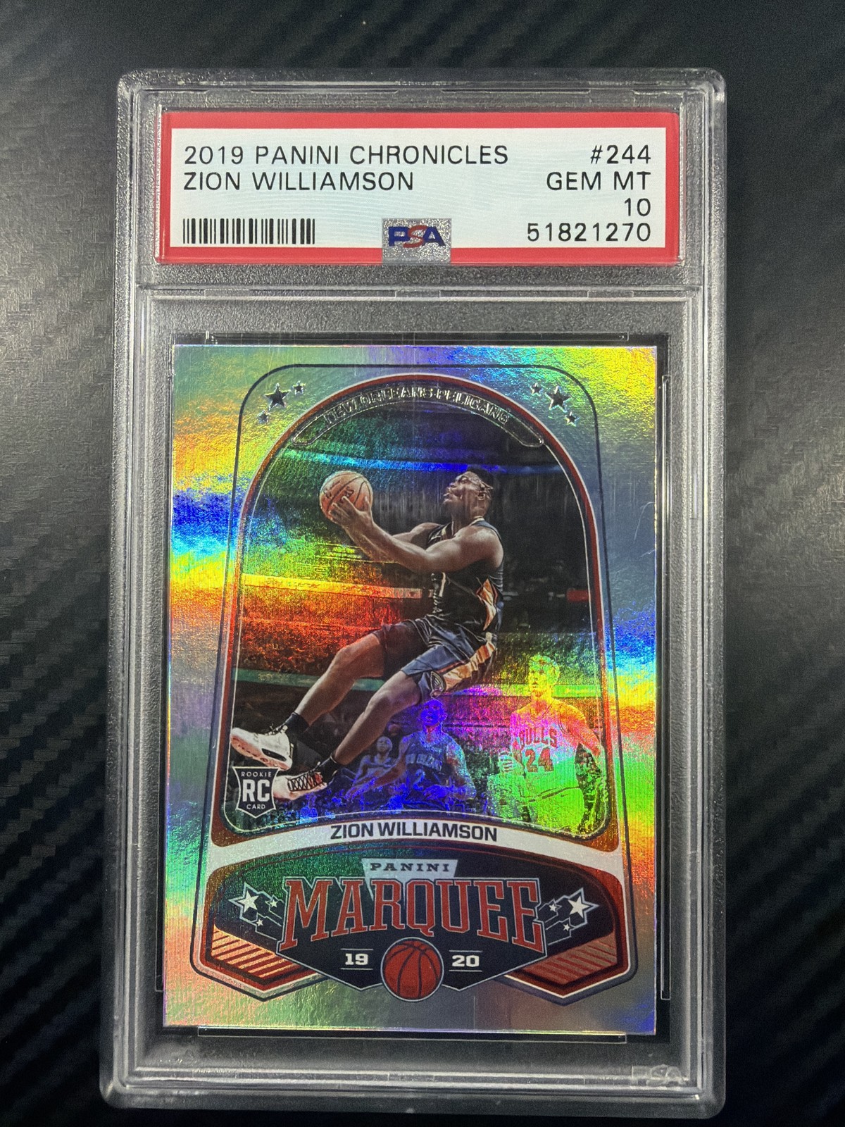 2019-20 Panini Chronicles #244 Zion Williamson PSA 10