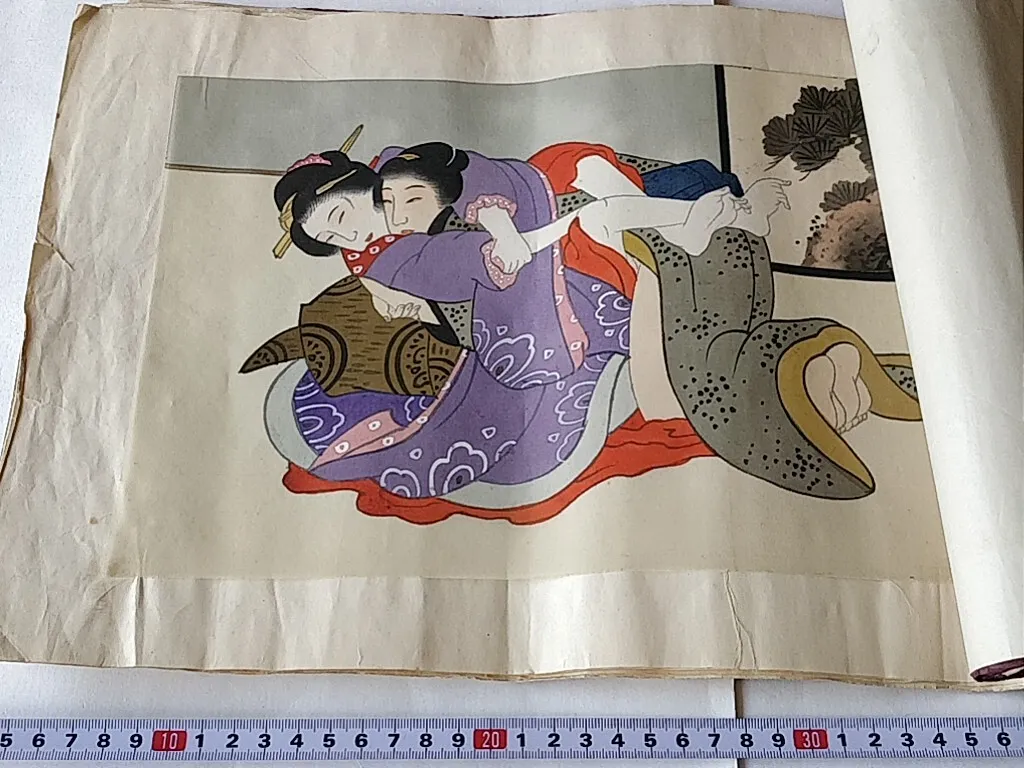 Japanese Shunga Paper 12 picture set UKIYOE Erotic woodblock print | eBay