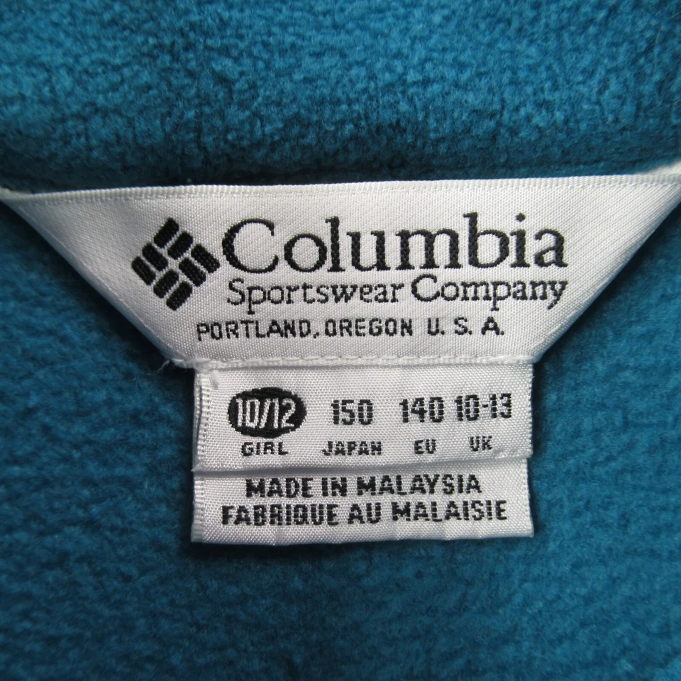 Chaqueta Columbia Niñas 10/12 Manga Larga Polar Bolsillos Ligera Foto 3 de 4