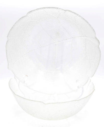 Arcoroc Aspen servizio foglie insalatiera cavolo design impresso consistenza lotto 2 bicchieri - Foto 1 di 2