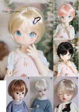 BJD Doll Toys Wig 1/3 8.5-9.5" SD MSD MDD 1/4 7-8" YOSD BB 1/6 6-7" Short Hair