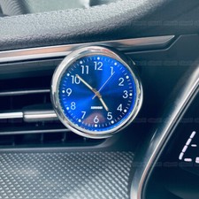Reloj Azul Luminoso Mini Cuarzo Analógico Reloj Coche Accesorios Para Barco Camión