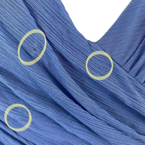 DRESS by Vera Wang Womens Dress Size 8 Gown Bridesmaid Wedding Blue Long DEFECTS - Picture 6 of 21