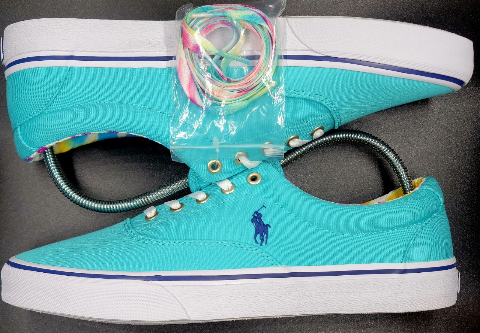 Polo Ralph Lauren Keaton Pony sneakers tie dye taglia 12 uomo nuove con scatola