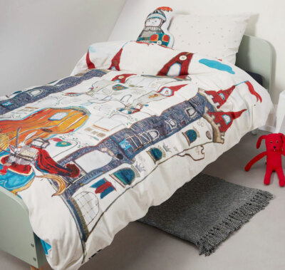 Dragon Castle Quilt Doona Duvet Cover 