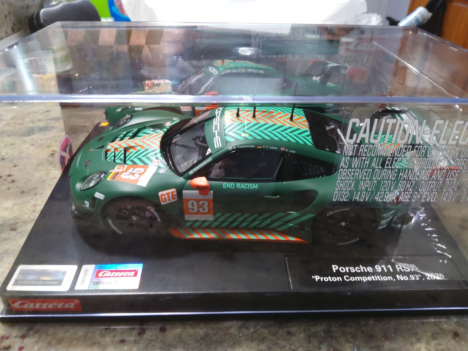 Carrera 1 24 Scale 23950 Porsche 911 RSR Proton #93 Digital W/Lights ...