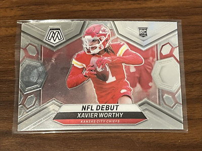 Xavier Worthy 2024 Mosaic Football RC #285 Base NFL Debut Kansas City Chiefs