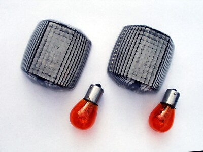 schwarze Blinker Gläser Kawasaki GTR 1000 GPZ 900 GPZ 1100 smoked signal lenses