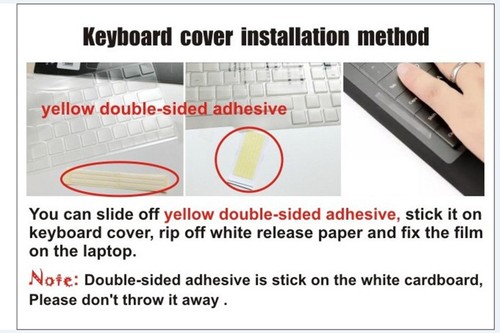 Clear Tpu Keyboard Cover For Dell Latitude 5490 E5450 E5470 E5480 with Pointing - Picture 5 of 5