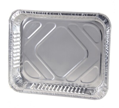 25 HALF STEAM ROASTER BAKER DISPOSABLE ALUMINUM FOIL PAN PASTA TIN TRAY shallow