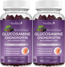 Glucosamine Chondroitin Gummies - Extra Strength Joint Support Supplement wit...