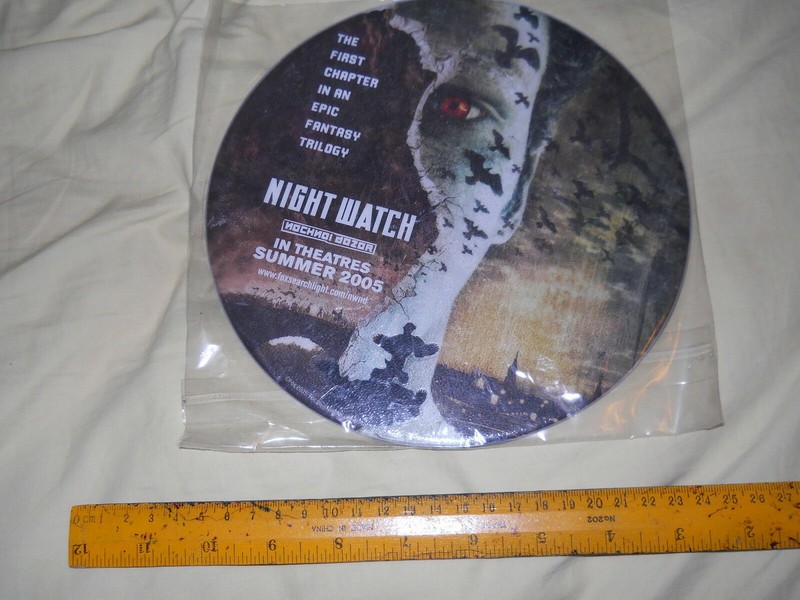 night watch mousepad FREE S/H movie promo mouse pad round nightwatch vampires 