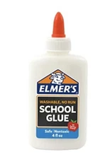 Elmer's Washable No Run Liquid School Glue 4 Oz Bottle -