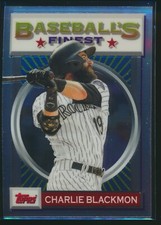 2020 Topps Baseball's Finest Flashbacks #6 Charlie Blackmon Colorado Rockies