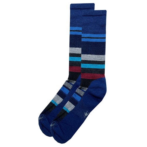 SmartWool Saturnsphere Calze Equipaggio a Righe 1pr Unisex Miscela Lana Merino Made in USA - Foto 4 di 30
