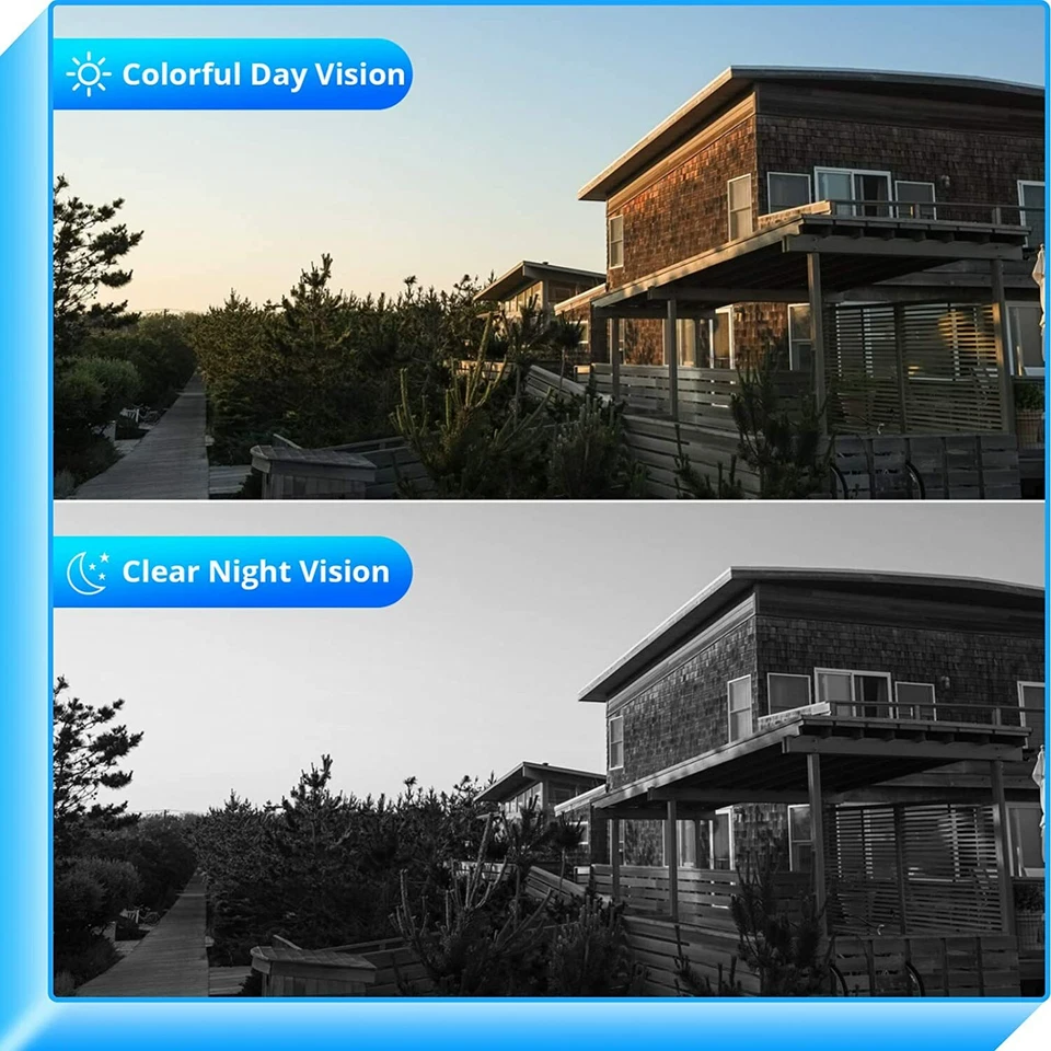 Hiseeu 5MP WIFI 8CH IP 2K NVR Outdoor Wireless Security Camera System CCTV Audio - Image 4 of 4