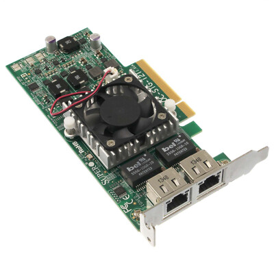 Supermicro Ethernet Adapter DP 10GbE PCI-E LP - AOC-STG-i2T REV: 1.01A