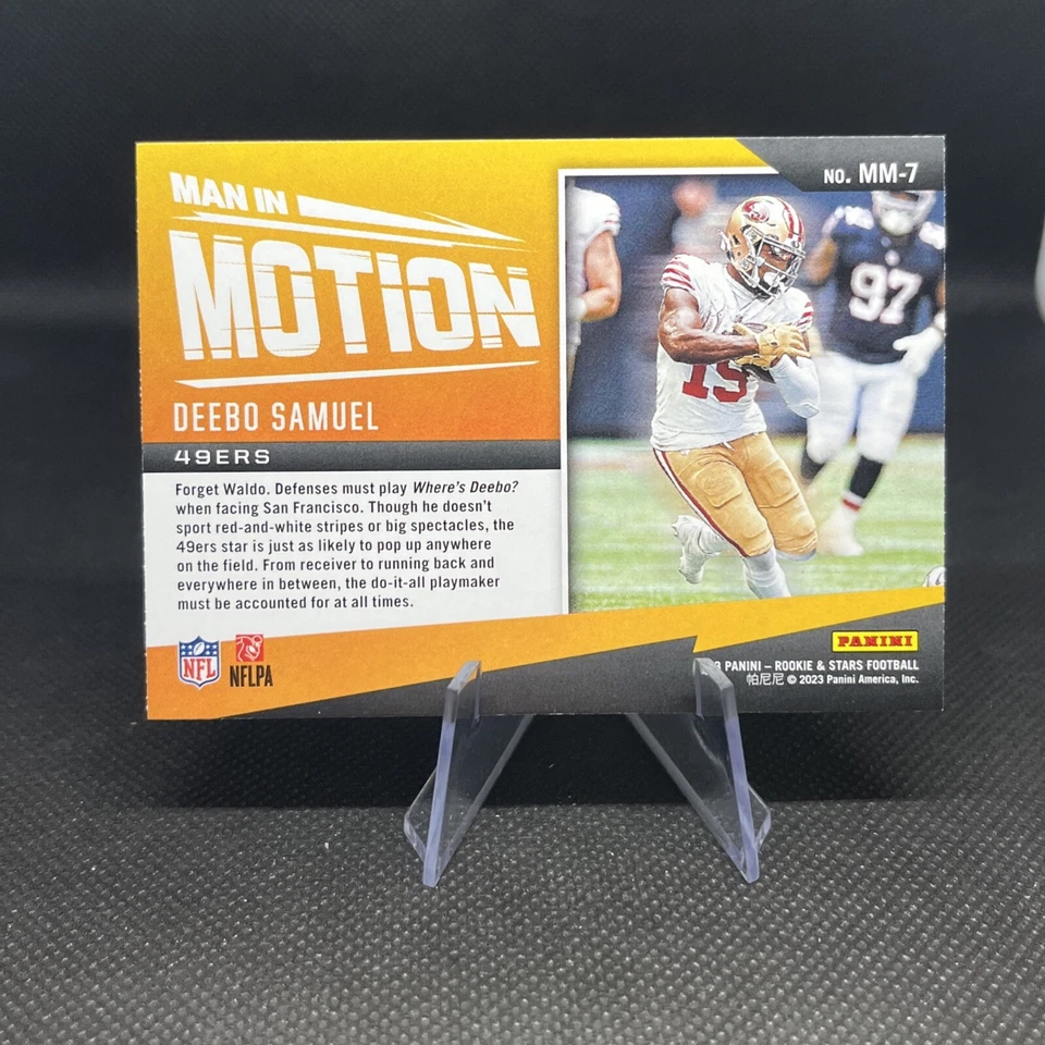 2023 Panini Rookies & Stars Deebo Samuel Man In Motion #MM-7 San Francisco 49ers - Image 2 of 2