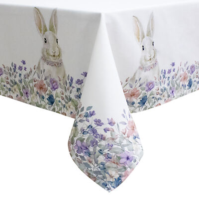 Tischdecke Ostern Stoffwolken Bunny Tischdecke Ostern 6-Sitzer Baumwolle 6702