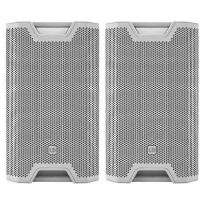 LD Systems LDS-ICOA15ABTW Powered 15'' Full Range Speakers w Bluetooth White Pair