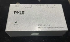 Pyle Phono Turntable Preamp - Mini Electronic Audio Stereo Phonograph PP444