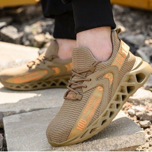 Zapatos de seguridad ligeros para hombre - Gorra de acero Zapatos de trabajo para un agarre seguro - Imagen 32 de 35