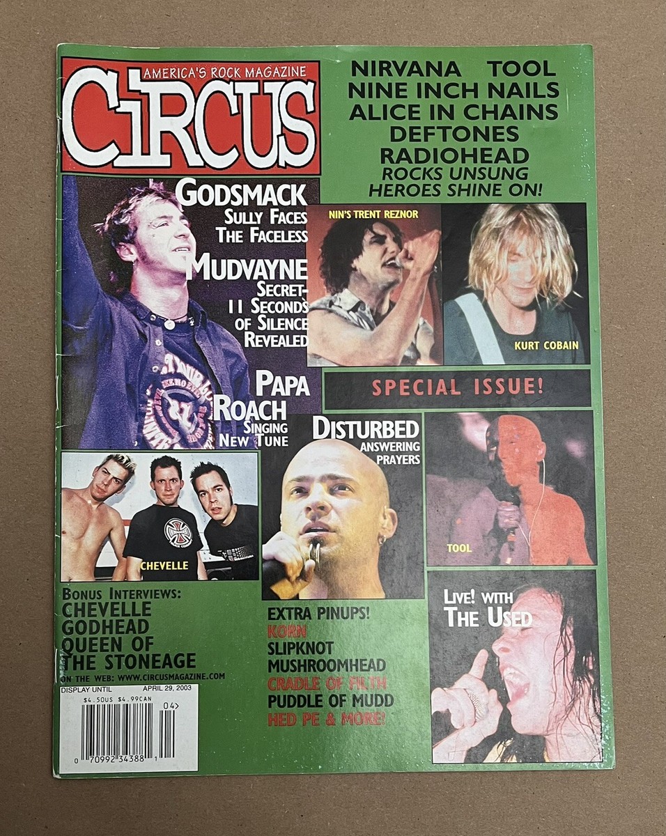 Circus Magazine April 2003 Godsmack Mudvayne Incubus Tool