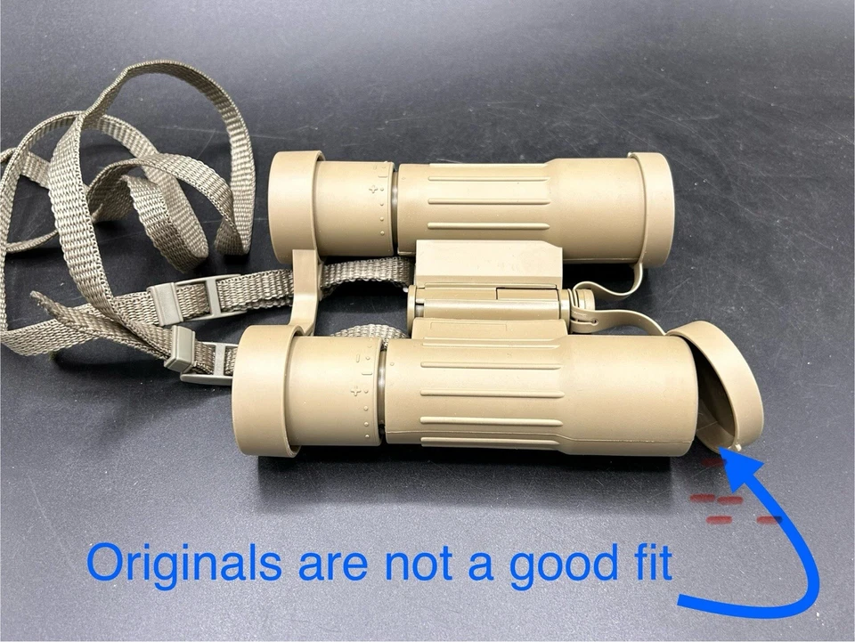 Pair M24 Binocular Objective Lens Flip Up Cover - Black - Image 2 of 4