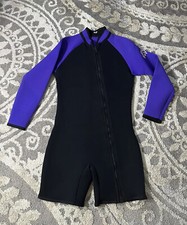 Wetz Wetsuit Unisex Medium New W/O Tag Long Sleeve Black/Purple 30 Long Zip
