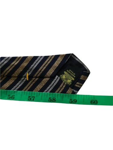 1A) OXXFORD CLOTHES STRIPED 100% SILK NECKTIE MADE IN USA - Picture 4 of 4