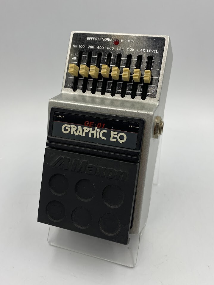 ギター MAXON GE-01 Maxon GE-01 Graphic EQ '80s Vintage MIJ Guitar Effect Pedal