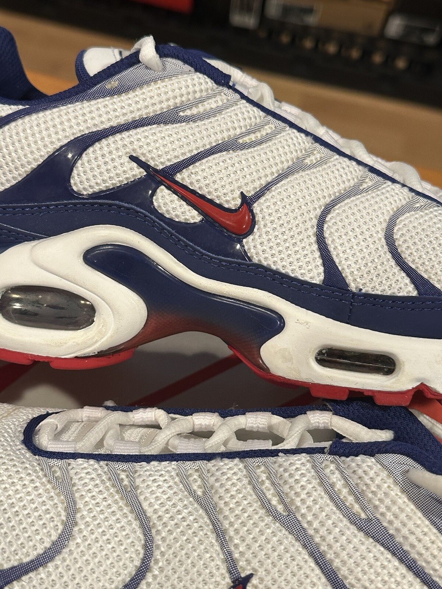 Size 8.5 - Nike Air Max Plus Red White Blue for sale online