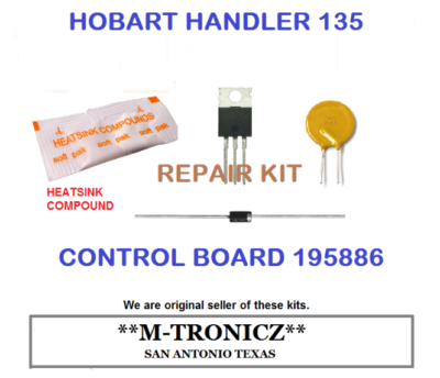 HOBART HANDLER 135 CONTROL BOARD 195886 Repair parts KIT | eBay