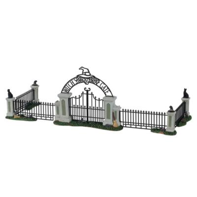 Lemax Spooky Town WITCH'S GATE 5pc #14857 NRFP Halloween Village Accessory *