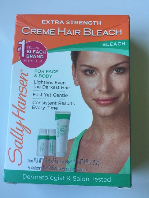 Sally Hansen Extra Strength Creme Hair Bleach For Face Body 1 Kit Sally Hansen Extra Strength Creme Hair Bleach For Face Body