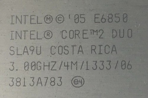 Intel Core 2 Duo, E6850, SLA9U, 3.00 GHz Dual Core Processor, 4M, 1333 - Picture 3 of 4