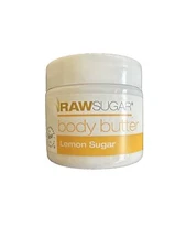 Raw Sugar Organic Vegan Lemon Sugar Trial Size Body Butter 2 Oz