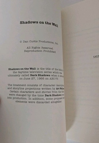 Shadows On The Wall Dark Shadows Story By Art Wallace Vintage & Very Rare OOP - Bild 4 von 4