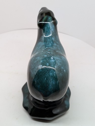 Blue Mountain Pottery BMB Polar Bear Figurine Green Glaze 6" Canada Red Clay - Picture 6 of 8