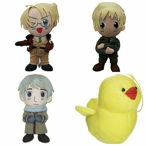 Hetalia Axis Powers America England Russia Plush Necklace Keychain