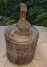 Vintage Justrite Metal Safety 1 Gallon Gas Can