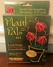 Vintage The Beadery Plant Pals Kit Ladybugs Makes 3 Kit #5139 NEW