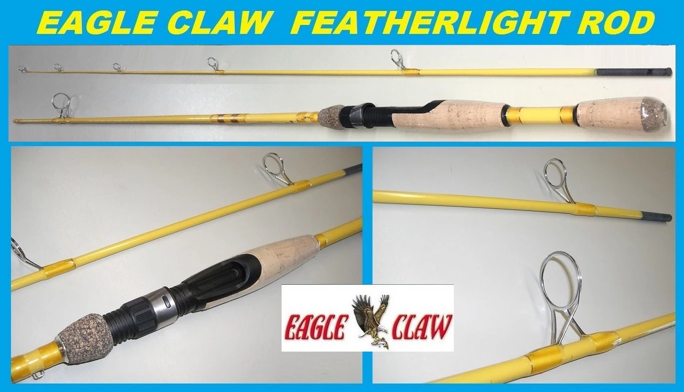EAGLE CLAW Featherlight 6' Ultra Light Spinning Rod #FL204-6 FREE USA SHIP!
Opens in a new window or