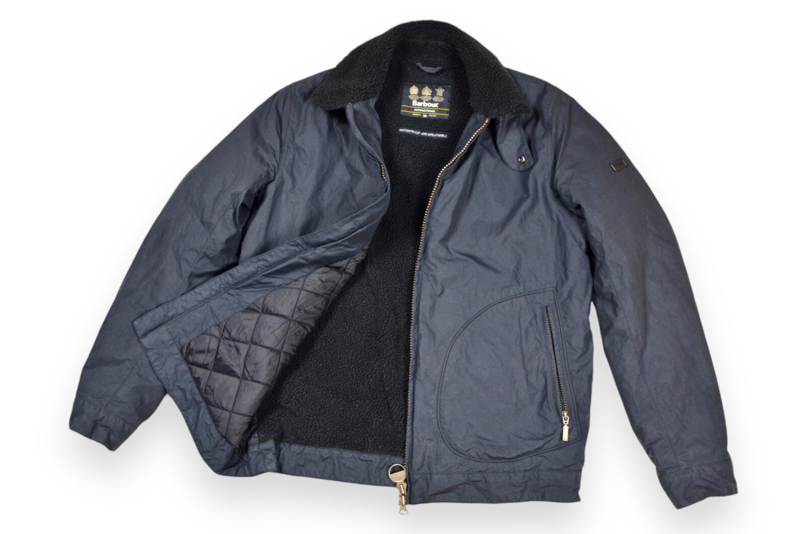 Men's Barbour Sylvester Jacket International Polyamide Waterproof Size M