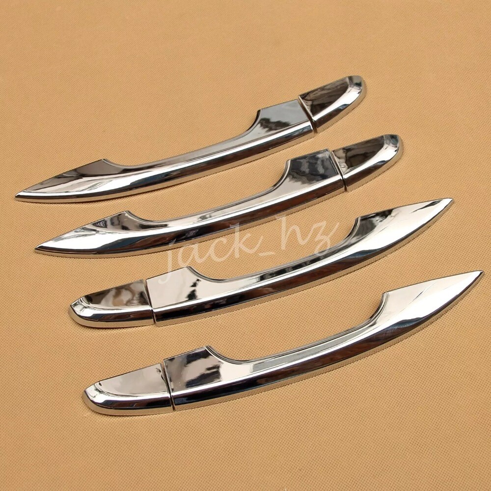 Chrome Door Handle Strip w/o Keyless Trim For Honda Accord 2018-2021 Silver