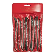 New KING 10pc Assorted Smooth Cut RIFFLER FILES, American Double Cut, Double End